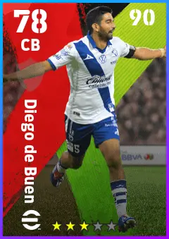 Diego de Buen eFootball 2026 player card — 78 OVR CB