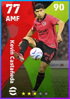 Kevin Castaneda eFootball 2026 player card — 77 OVR AMF