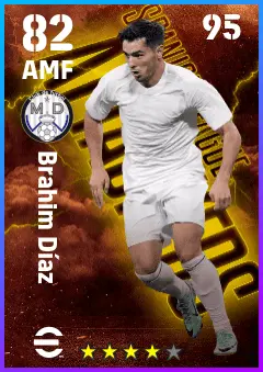 Brahim Diaz eFootball 2026 player card — 82 OVR AMF