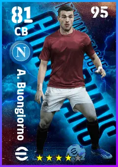A. Buongiorno eFootball 2026 player card — 81 OVR CB