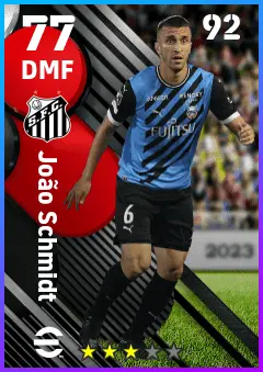 Joao Schmidt eFootball 2026 player card — 77 OVR DMF