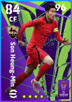 Son Heung-Min eFootball 2026 player card — 84 OVR CF