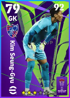 Kim Seung-Gyu eFootball 2026 player card — 79 OVR GK