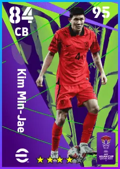 Kim Min-Jae eFootball 2026 player card — 84 OVR CB