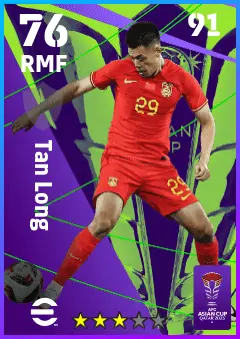 Tan Long eFootball 2026 player card — 76 OVR RMF