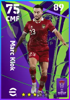 Marc Klok eFootball 2026 player card — 75 OVR CMF