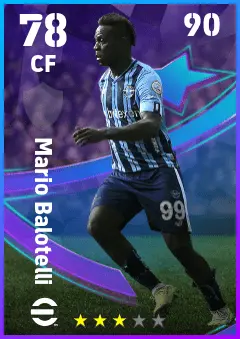 Mario Balotelli eFootball 2026 player card — 78 OVR CF