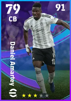 Daniel Amartey eFootball 2026 player card — 79 OVR CB
