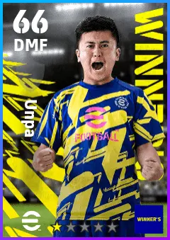 Unpa eFootball 2026 player card — 66 OVR DMF