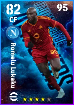 Romelu Lukaku eFootball 2026 player card — 82 OVR CF