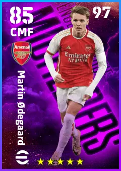 Martin Odegaard eFootball 2026 player card — 85 OVR CMF
