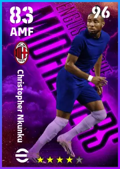 Christopher Nkunku eFootball 2026 player card — 83 OVR AMF