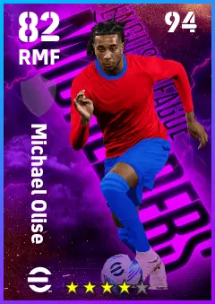 Michael Olise eFootball 2026 player card — 82 OVR RMF