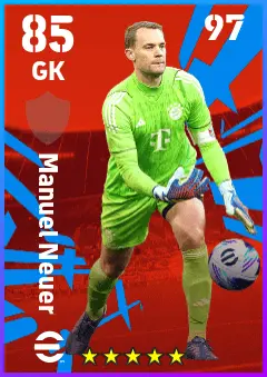 Manuel Neuer eFootball 2026 player card — 85 OVR GK