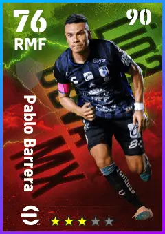 Pablo Barrera eFootball 2026 player card — 76 OVR RMF