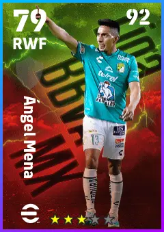 Angel Mena eFootball 2026 player card — 79 OVR RWF