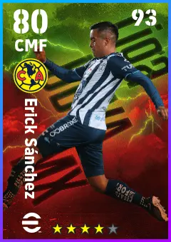 Erick Sanchez eFootball 2026 player card — 80 OVR CMF