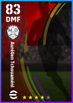 Aurelien Tchouameni eFootball 2026 player card — 83 OVR DMF