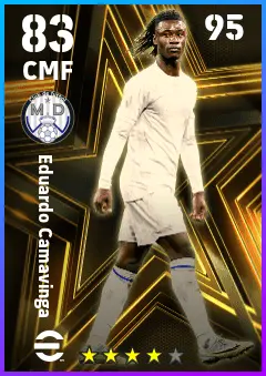 Eduardo Camavinga eFootball 2026 player card — 83 OVR CMF
