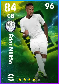 Eder Militao eFootball 2026 player card — 84 OVR CB