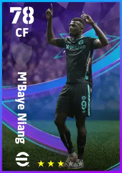 M Baye Niang eFootball 2026 player card — 78 OVR CF
