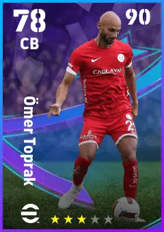Omer Toprak eFootball 2026 player card — 78 OVR CB