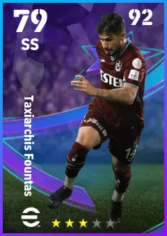 Taxiarchis Fountas eFootball 2026 player card — 79 OVR SS