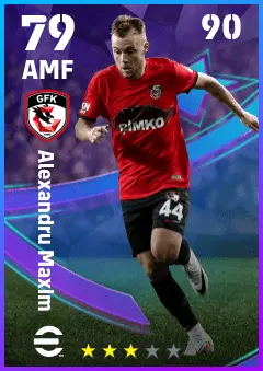 Alexandru Maxim eFootball 2026 player card — 79 OVR AMF