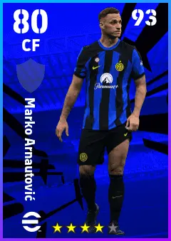 Marko Arnautovic eFootball 2026 player card — 80 OVR CF