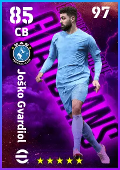 Josko Gvardiol eFootball 2026 player card — 85 OVR CB