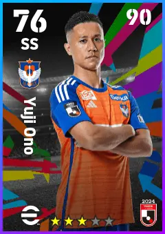 Yuji Ono eFootball 2026 player card — 76 OVR SS
