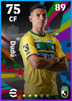 Dudu eFootball 2026 player card — 75 OVR CF