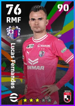 Lucas Fernandes eFootball 2026 player card — 76 OVR RMF