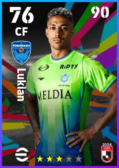 Lukian eFootball 2026 player card — 76 OVR CF