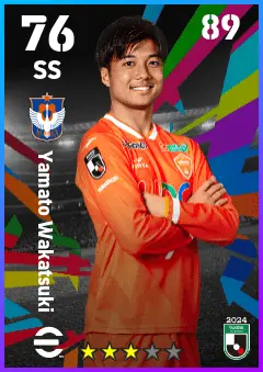 Yamato Wakatsuki eFootball 2026 player card — 76 OVR SS