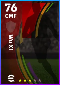 Wu Xi eFootball 2026 player card — 76 OVR CMF