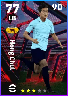 Hong Chul eFootball 2026 player card — 77 OVR LB