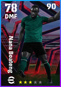 Nana Boateng eFootball 2026 player card — 78 OVR DMF