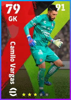 Camilo Vargas eFootball 2026 player card — 79 OVR GK
