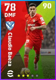 Claudio Baeza eFootball 2026 player card — 78 OVR DMF