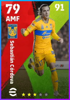 Sebastian Cordova eFootball 2026 player card — 79 OVR AMF
