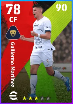 Guillermo Martinez eFootball 2026 player card — 78 OVR CF