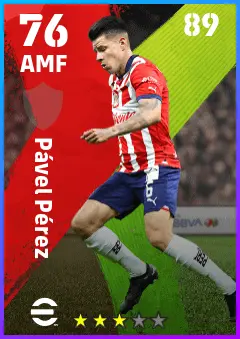 Pavel Perez eFootball 2026 player card — 76 OVR AMF