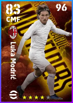 Luka Modric eFootball 2026 player card — 83 OVR CMF