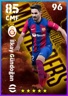 Ilkay Gundogan eFootball 2026 player card — 85 OVR CMF