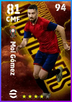 Moi Gomez eFootball 2026 player card — 81 OVR CMF