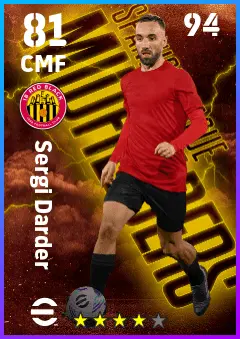 Sergi Darder eFootball 2026 player card — 81 OVR CMF
