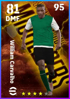 William Carvalho eFootball 2026 player card — 81 OVR DMF