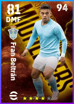 Fran Beltran eFootball 2026 player card — 81 OVR DMF