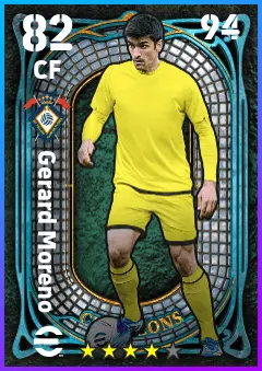 Gerard Moreno eFootball 2026 player card — 82 OVR CF